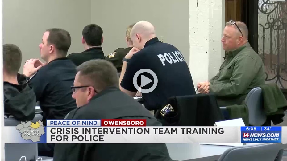 Law enforcement participate in Crisis Intervention Team training