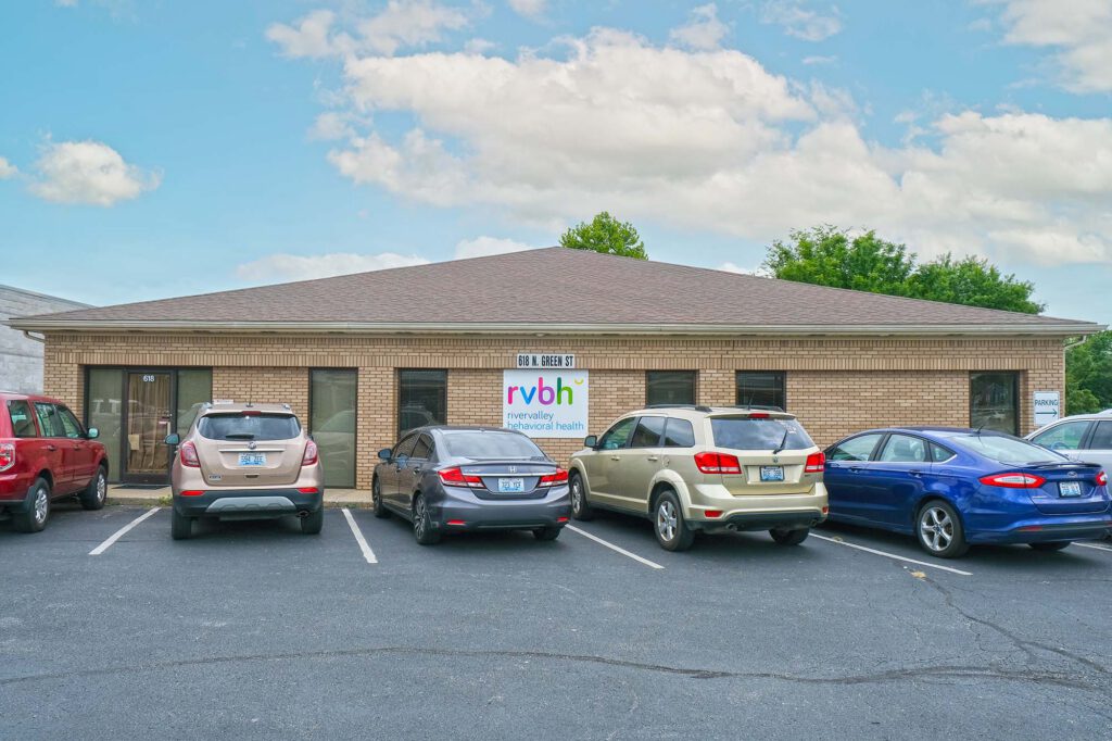 RiverValley Behavioral Health office building on North Green Street in Henderson