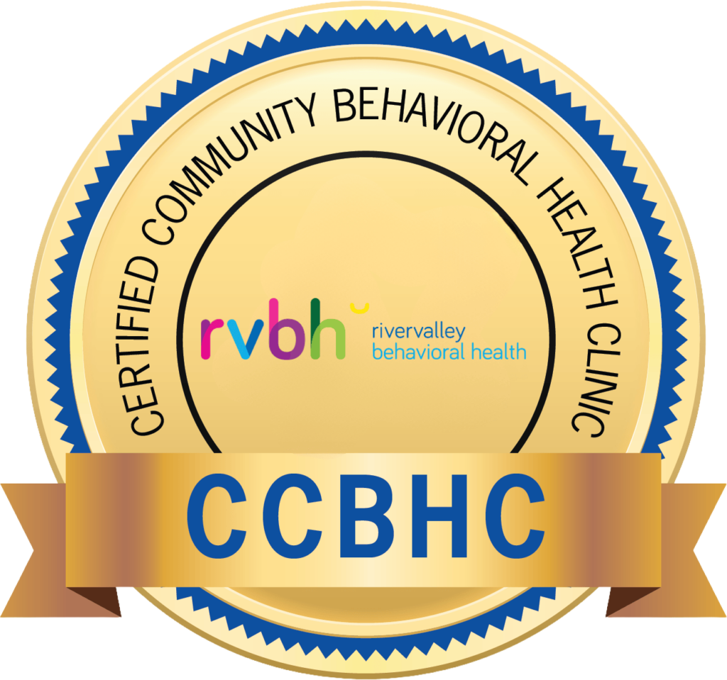 Certified Community Behavioral Health Clinic badge for RiverValley Behavioral Health